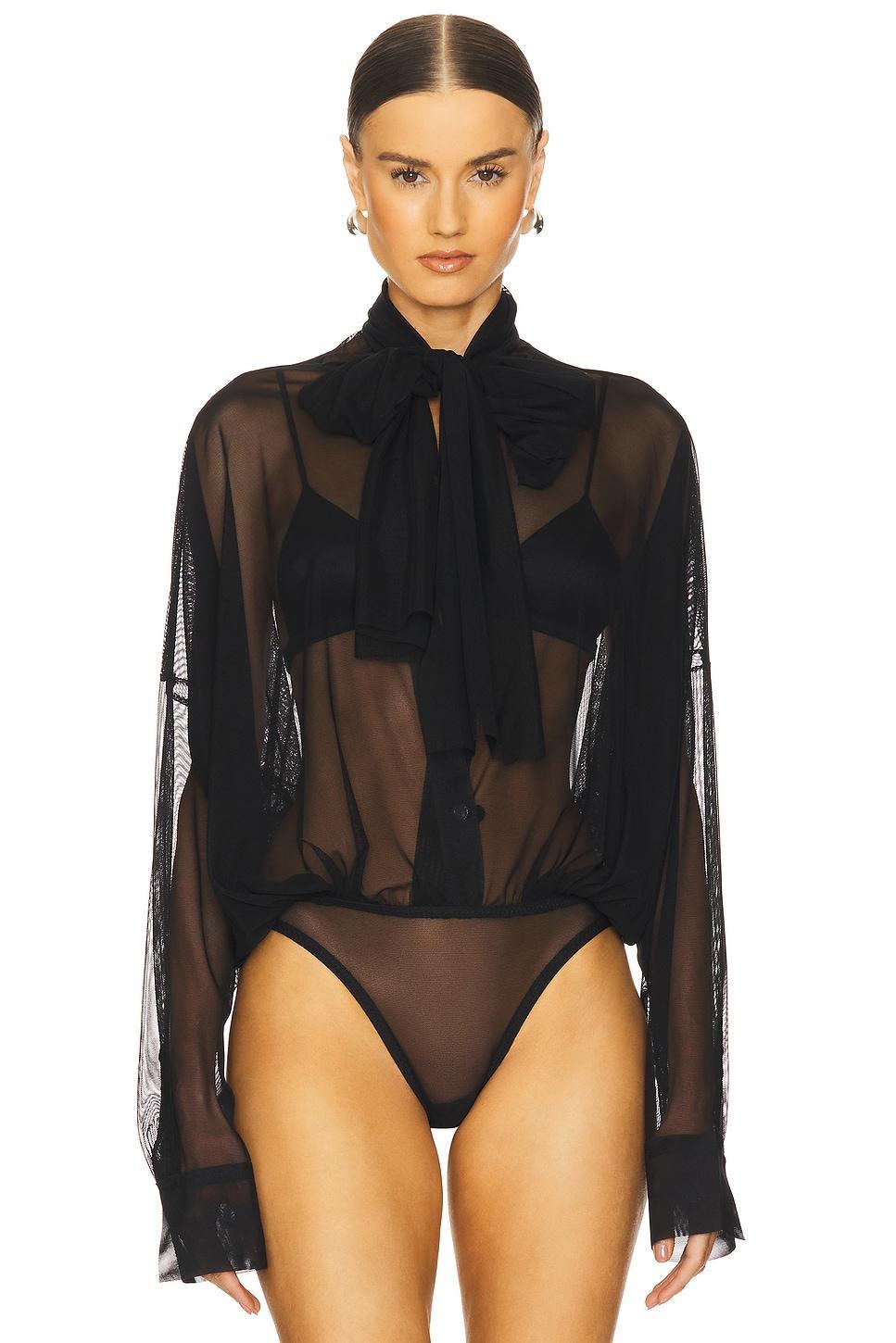 Super Oversized Bf Shirt Bodysuit Norma Kamali Product Image