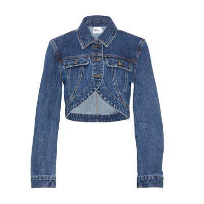 Cropped Denim Jacket In Blue product image