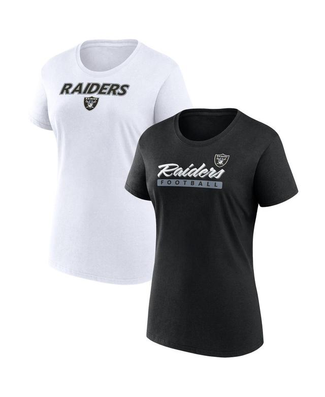 Womens Fanatics Branded Las Vegas Raiders Risk T-Shirt Combo Pack Product Image