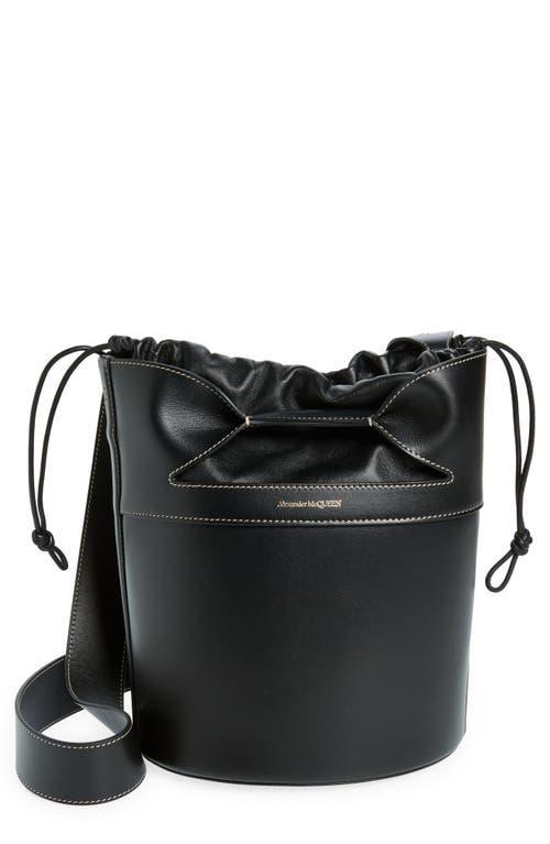 Womens The Bucket Bow Leather Bag Product Image