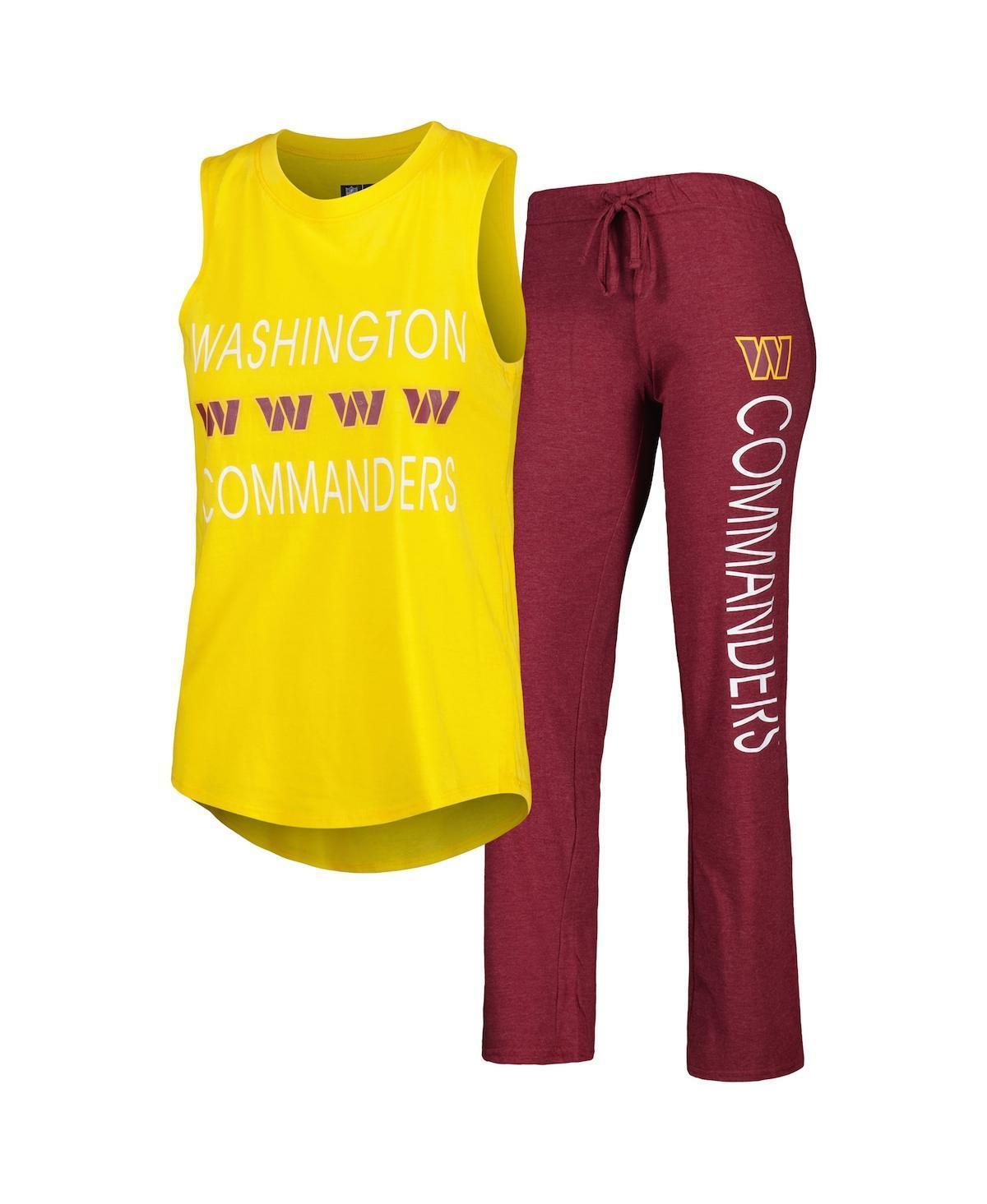 Womens Concepts Sport Burgundy Washington Commanders Muscle Tank Top and Pants Sleep Set - Burgundy Product Image