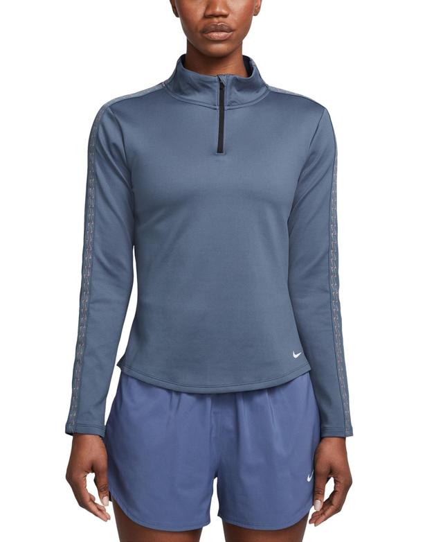 Nike Womens Therma-fit One 1/2-Zip Top - Diffused Blue Product Image