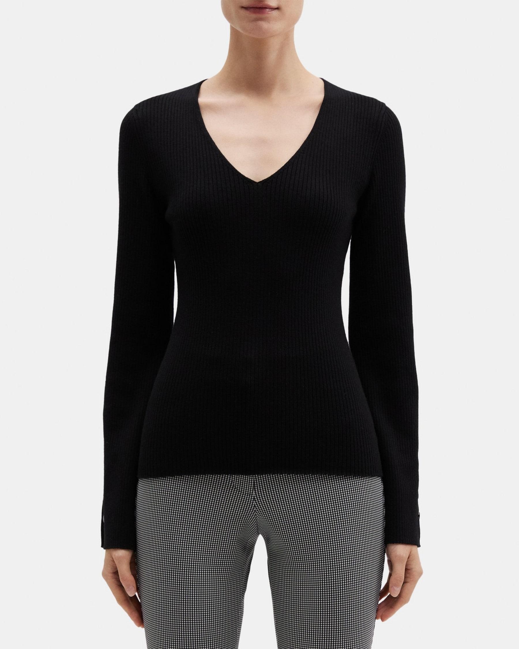 Flared Sleeve Sweater in Fine Merino Wool product image