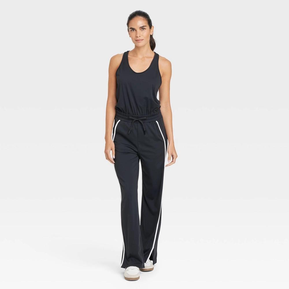 Womens Piped Tank Jumpsuit - JoyLab Black XXL Product Image