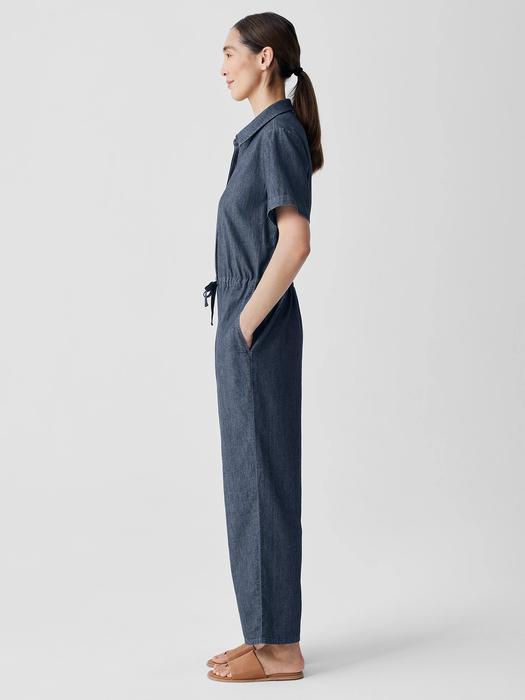 Airy Organic Cotton Twill Jumpsuit Product Image