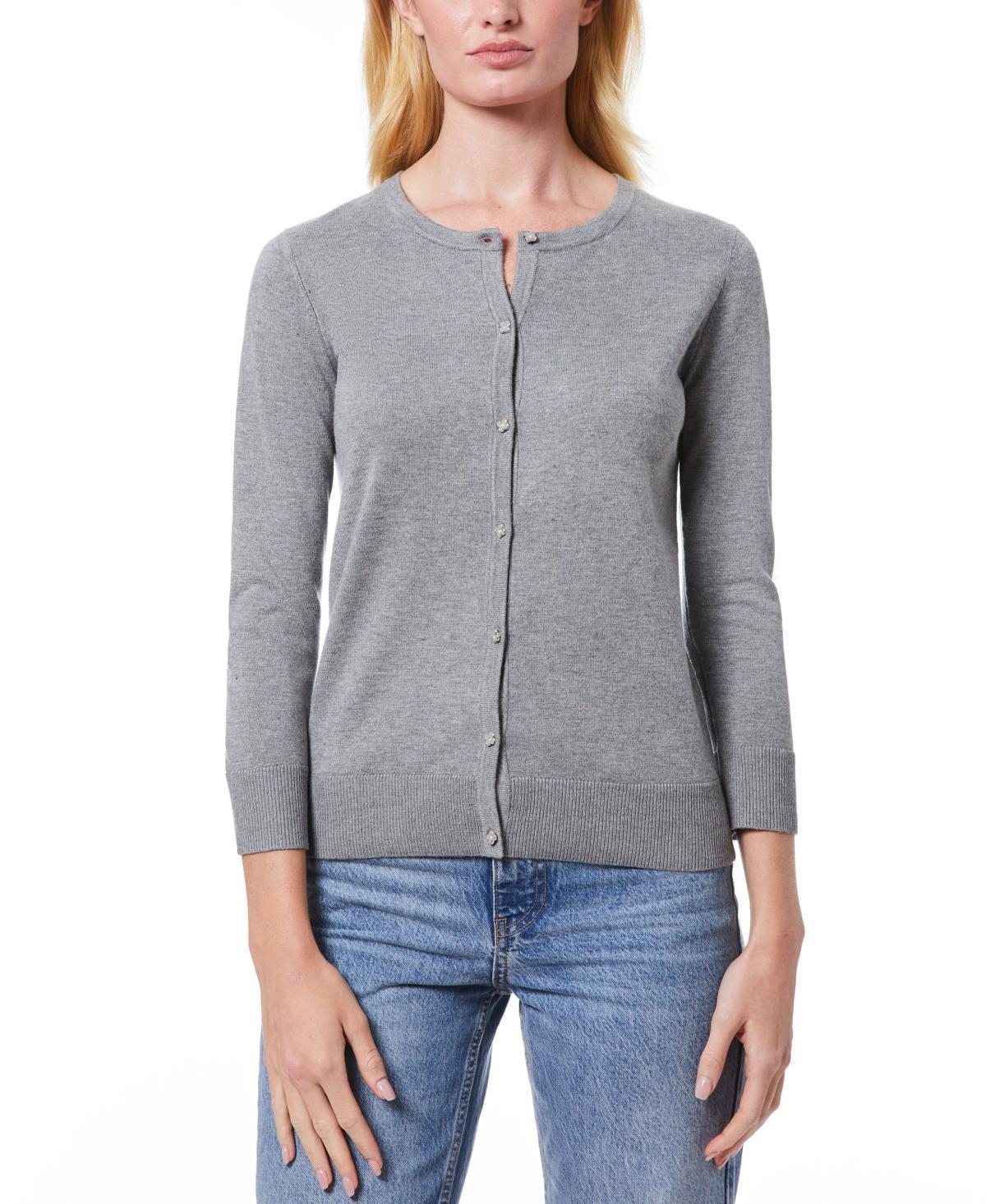 Melissa Paige Womens Novelty Button-Front Cardigan Sweater, Regular & Petites Product Image