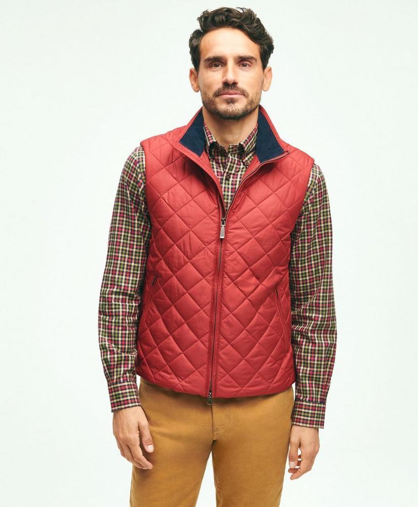 Water Repellent Diamond Quilted Vest Product Image