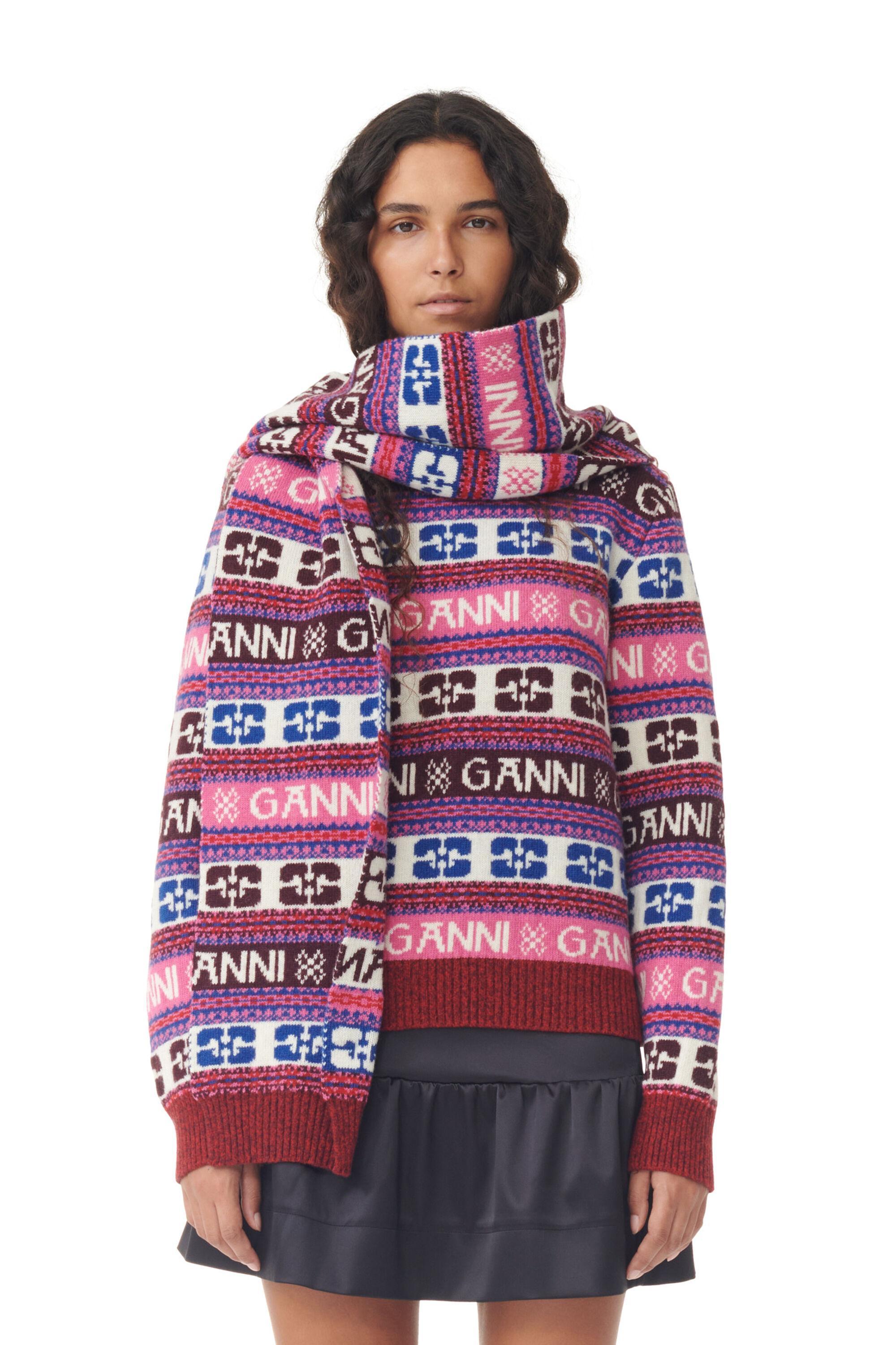 Graphic Wool Scarf Product Image