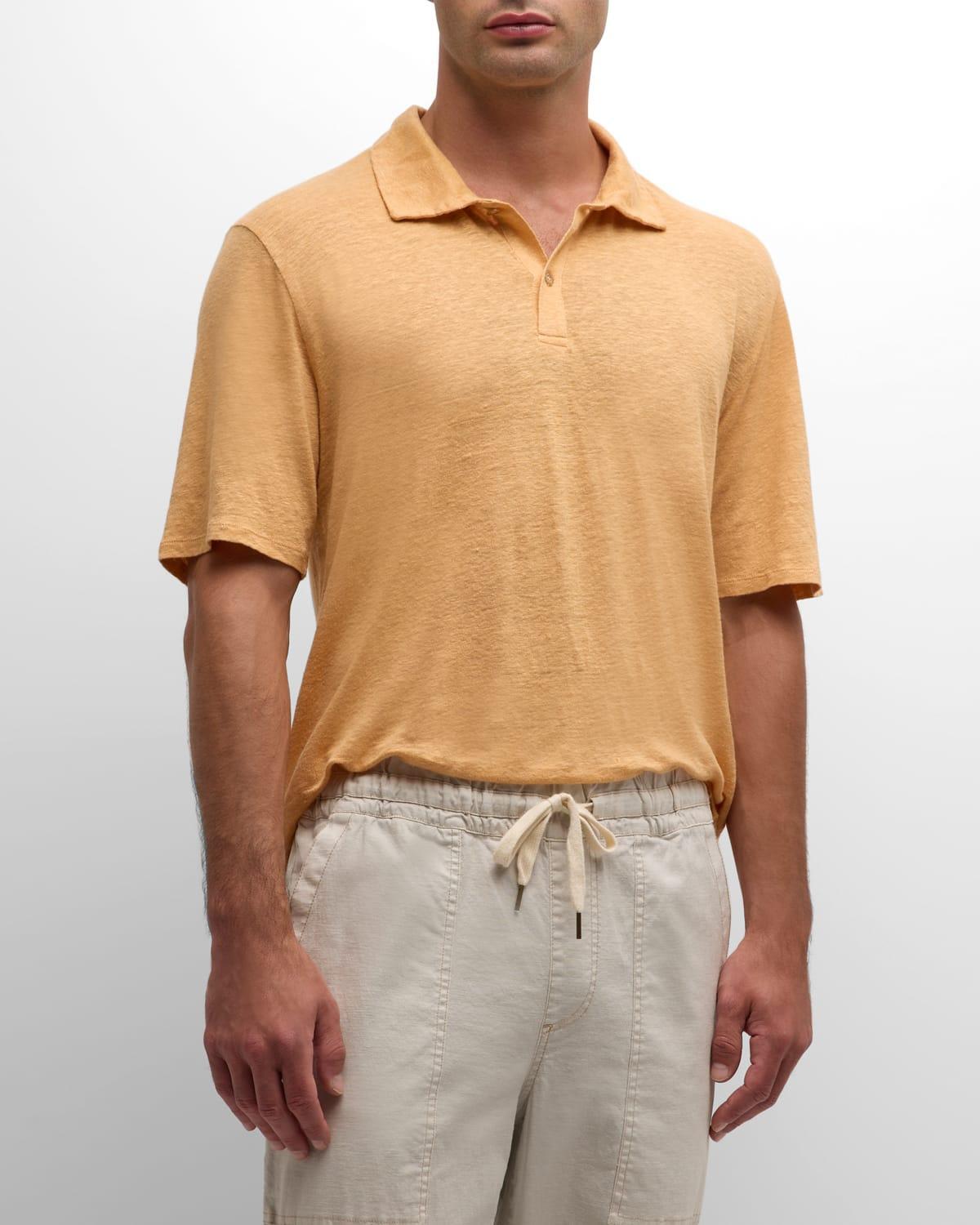 Mens Mello Linen Polo Shirt Product Image