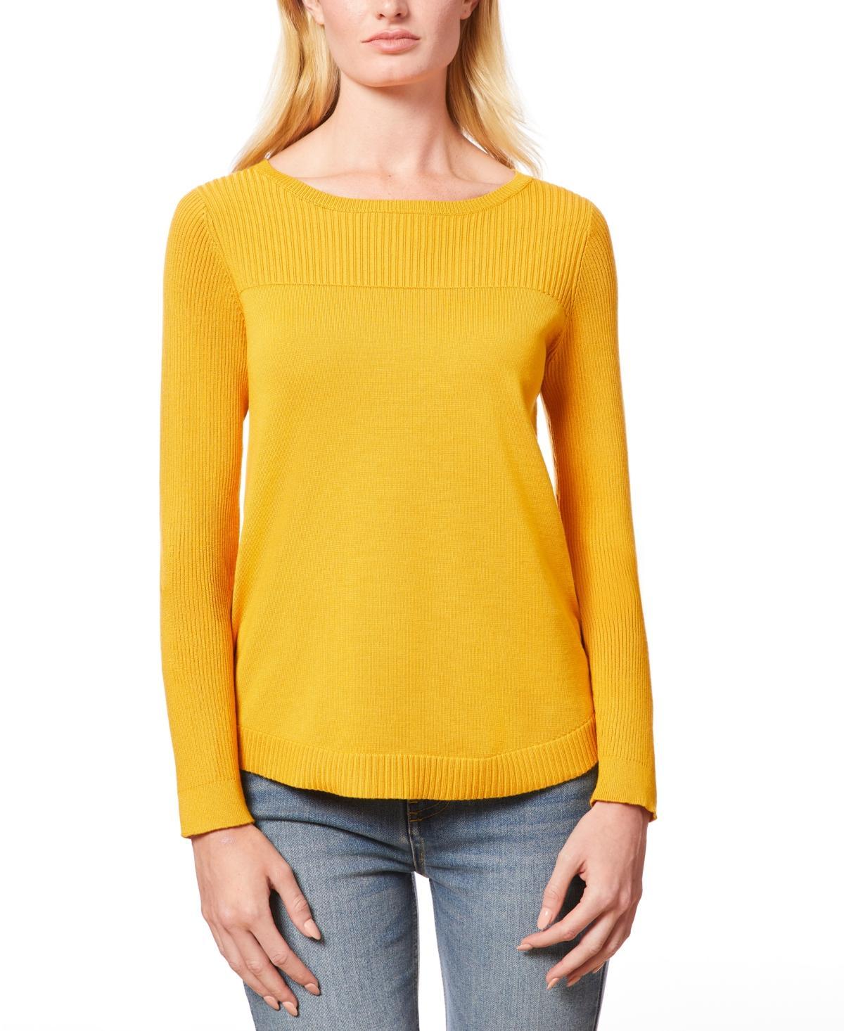 Melissa Paige Womens Boat Neck Long-Sleeve Sweater Product Image