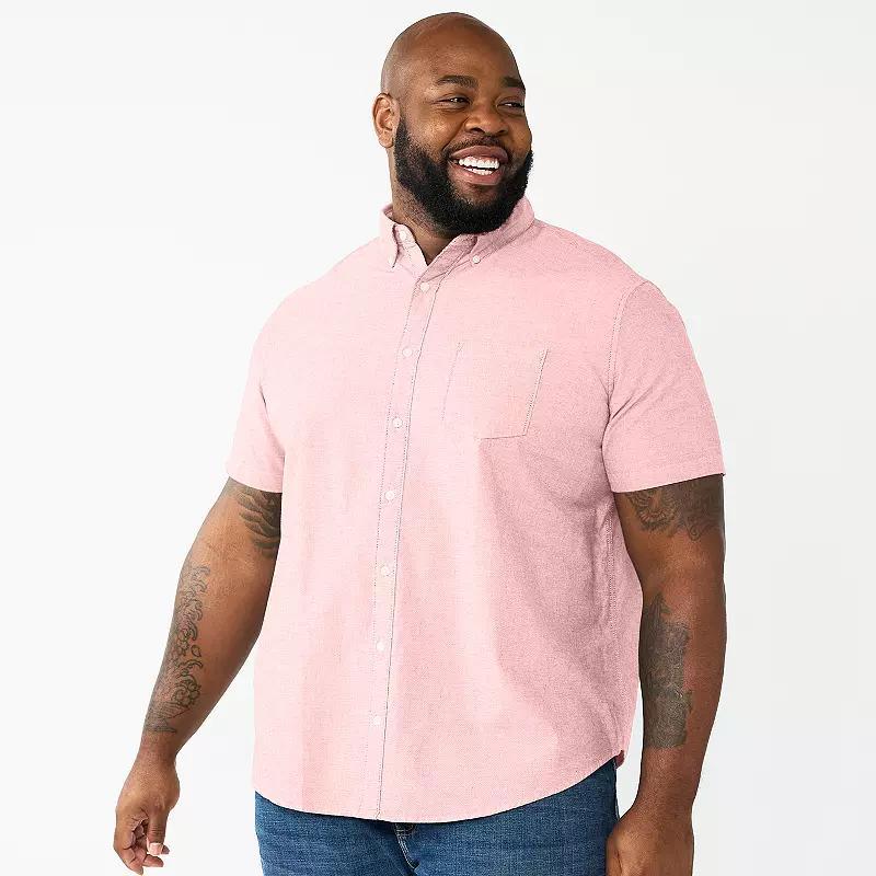 Big & Tall Sonoma Goods For Life Perfect-Length Button-Down Shirt, Mens Product Image