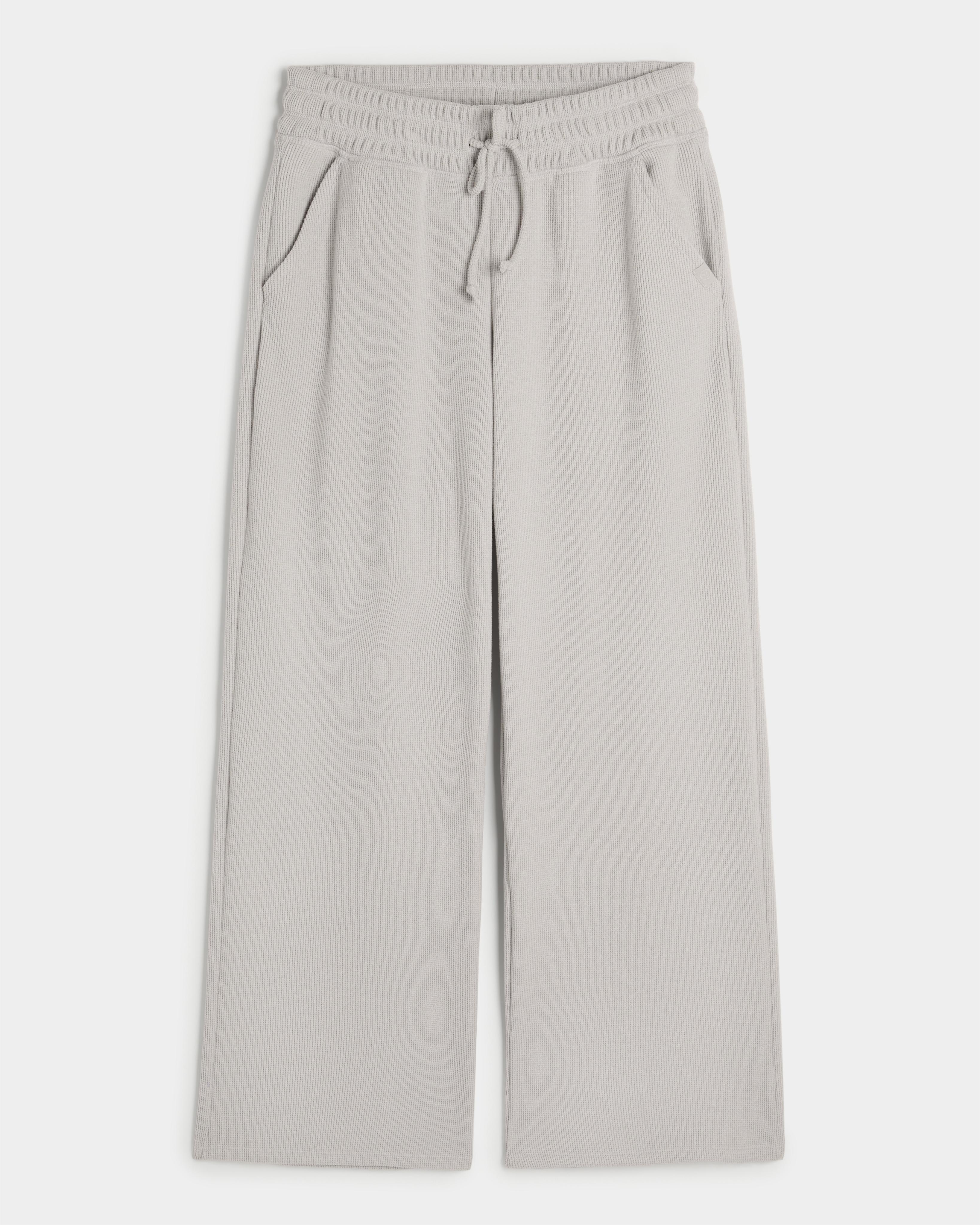 Gilly Hicks Waffle Wide-Leg Pants Product Image