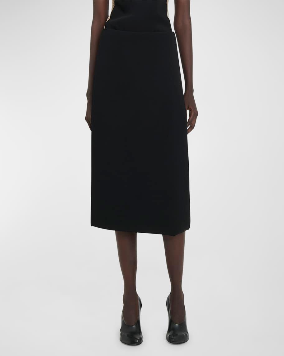 Illusion Draped Midi Skirt Product Image