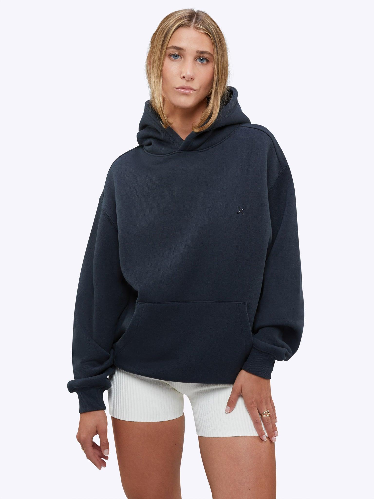 Divine Fleece Hoodie | Obsidian Relaxed-fit Product Image