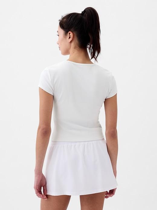 GapFit Studio Rib Cropped T-Shirt Product Image