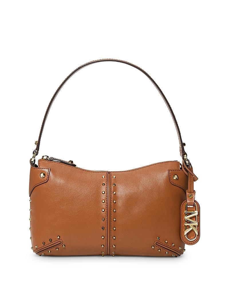 Astor Large Studded Leather Shoulder Bag Product Image