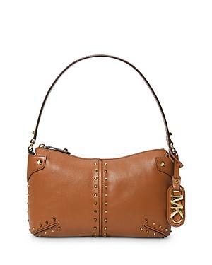 Astor Large Studded Leather Shoulder Bag Product Image