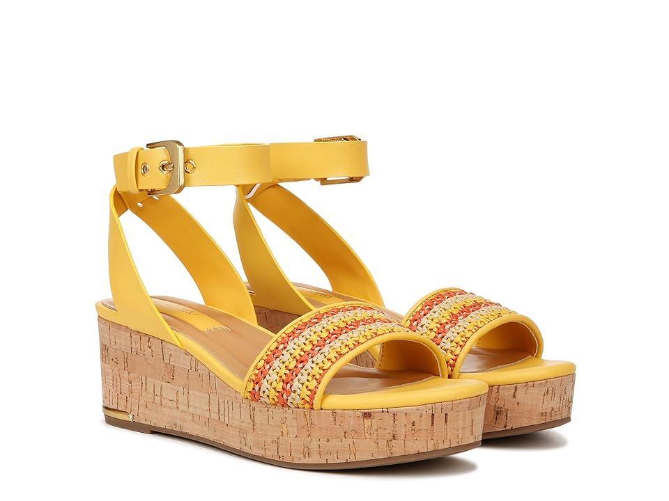 Franco Sarto Presley Platform Wedge Sandal (Yellow Orange Multi) Women's Sandals Product Image