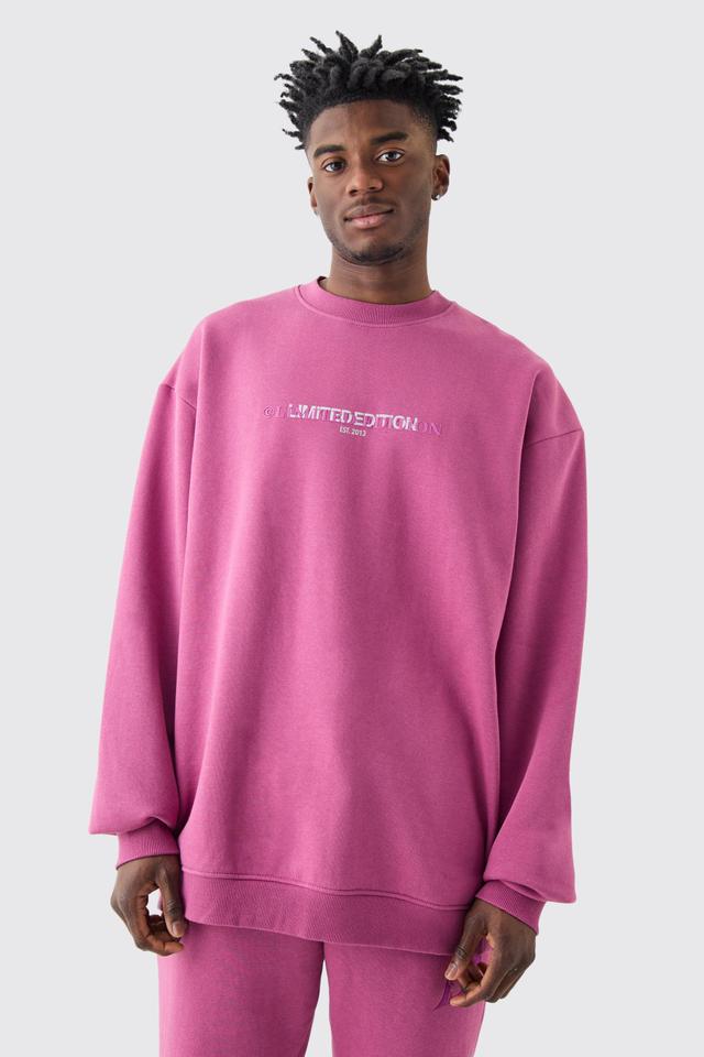 Tall Oversized Extended Neck Limited Sweatshirt | boohooMAN USA Product Image