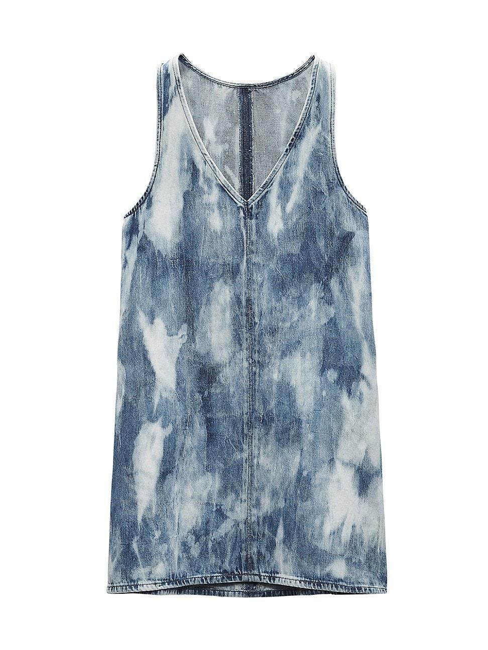 Womens Naia Tie-Dye Denim Minidress Product Image