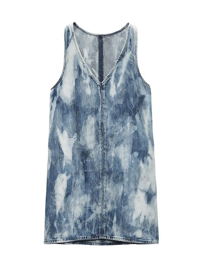 Womens Naia Tie-Dye Denim Minidress Product Image