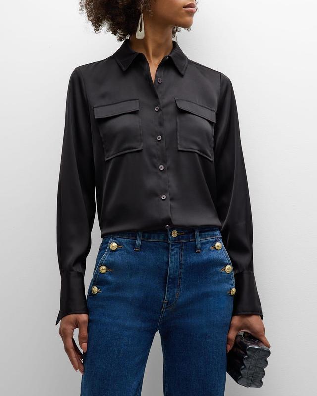 Womens Lorena Chest Pocket Blouse Product Image