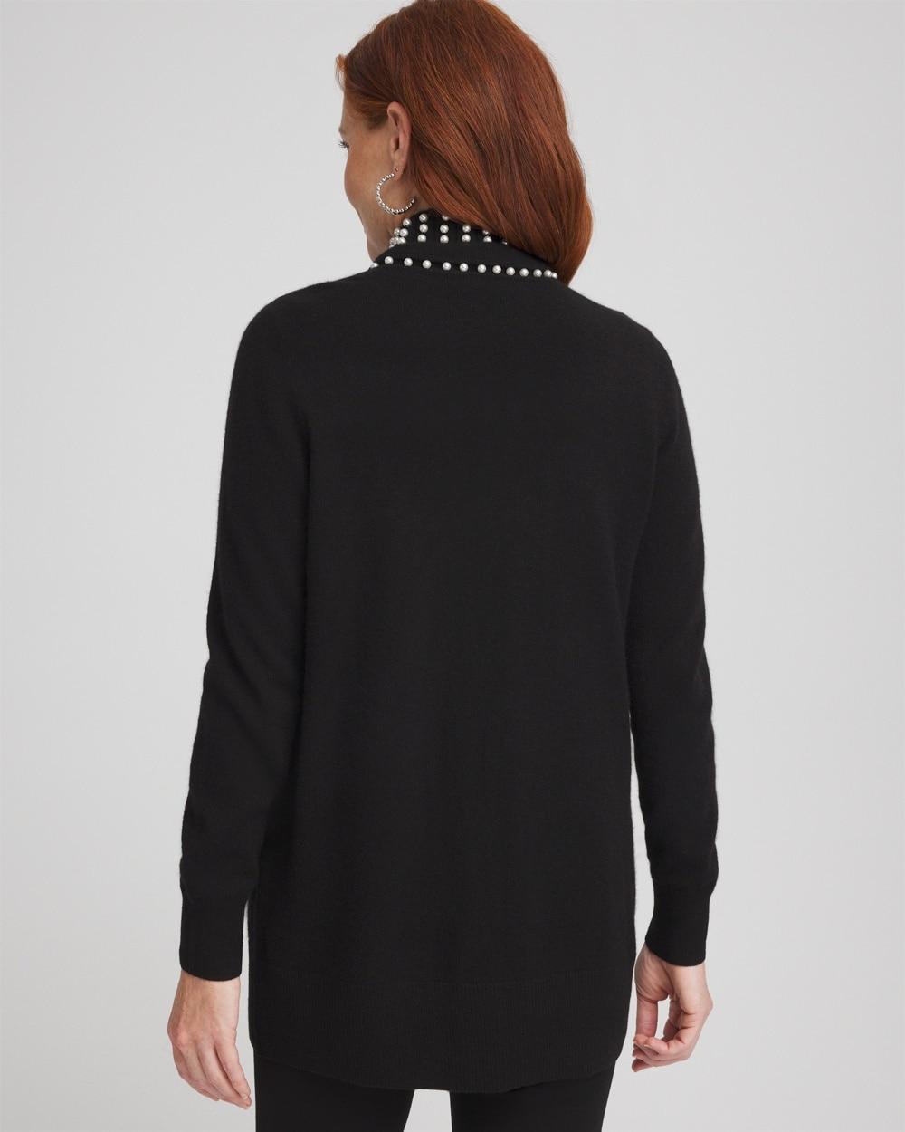 Cashmere Pearl Trim Cardigan Product Image