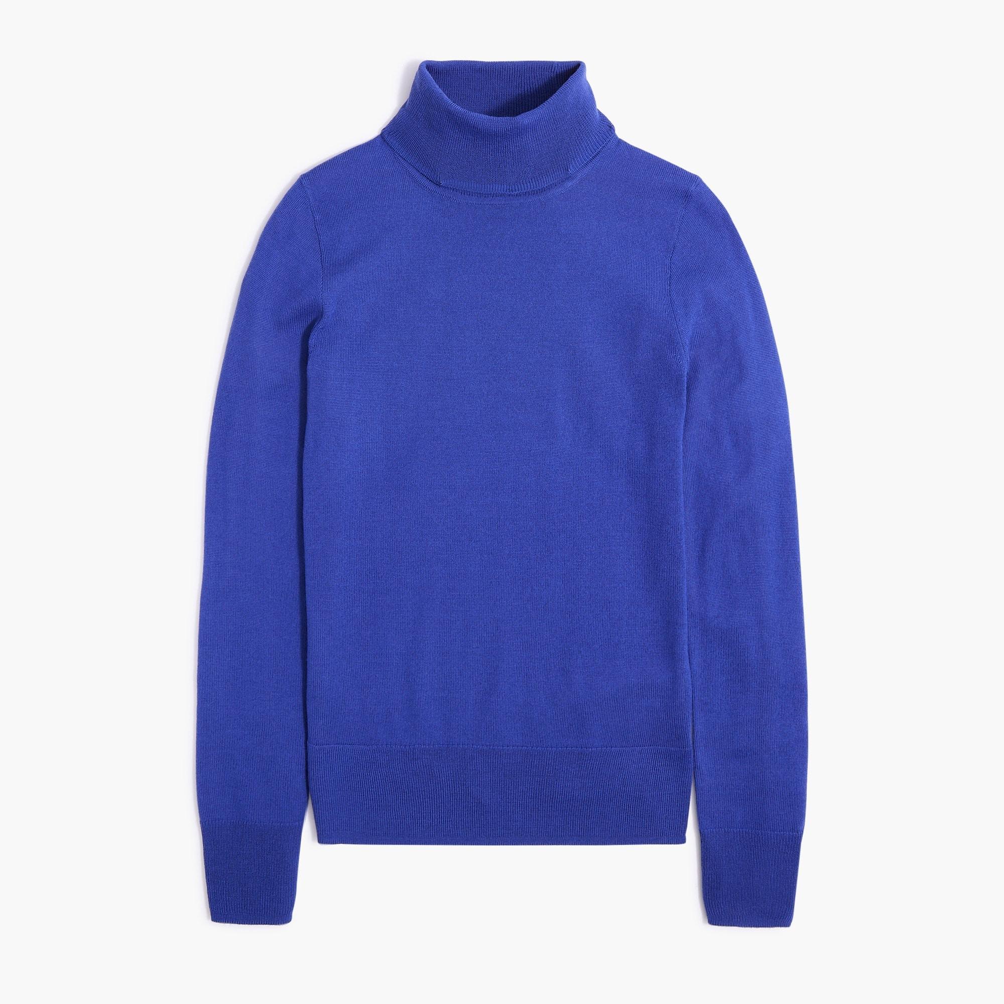 Machine-washable merino wool-blend turtleneck Product Image