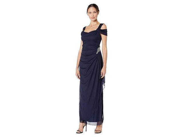 Alex Evenings Embellished Cold Shoulder Column Evening Gown Product Image