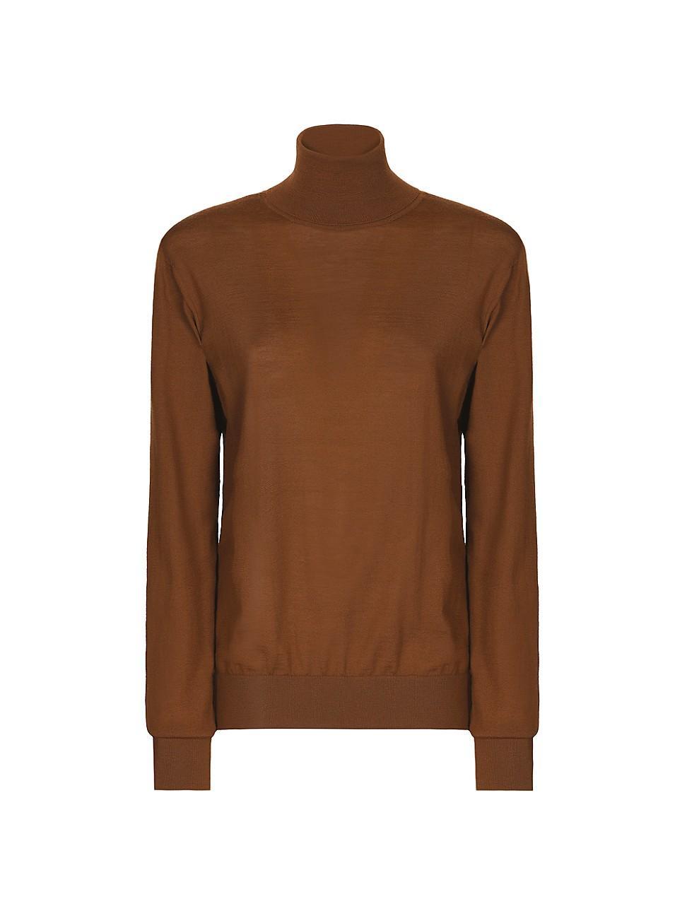 Womens Cashmere Turtleneck Sweater Product Image