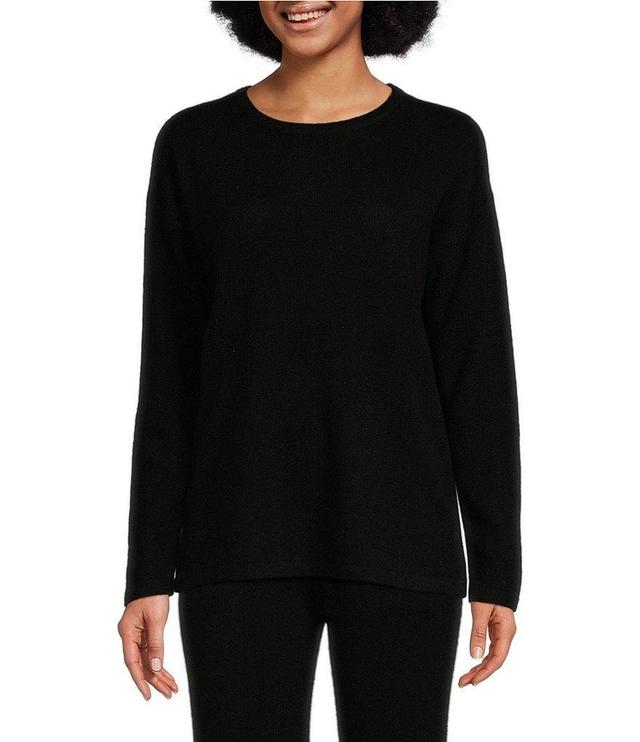 VAN WINKLE & CO. Long Sleeve Crew Neck Coordinating Cashmere Lounge Top Product Image