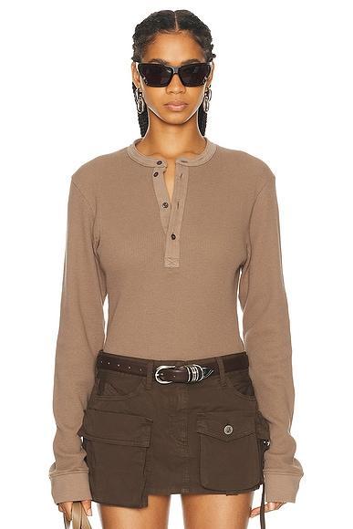 Henley Long Sleeve Top Product Image