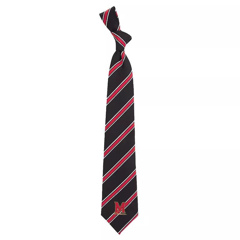 Mens Maryland Terrapins Striped Skinny Tie Product Image