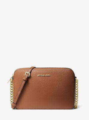 Jet Set Large Saffiano Leather Crossbody Bag Product Image