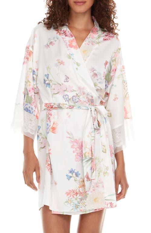 Flora Nikrooz Andrea Floral Lace Trim Robe Product Image