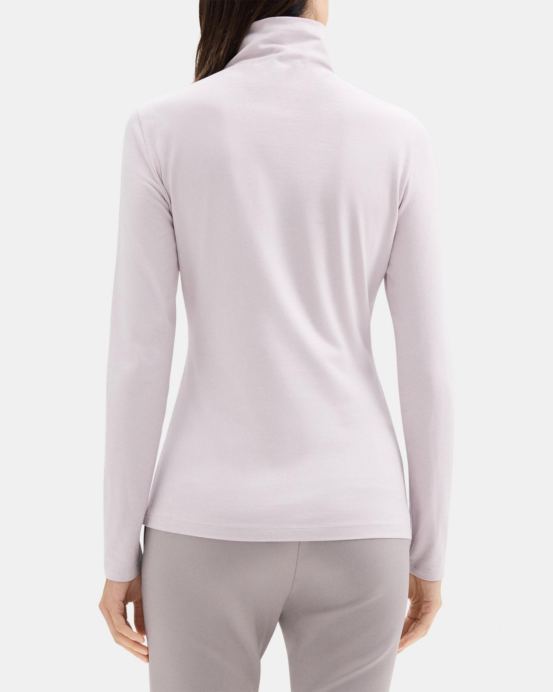 Long-Sleeve Turtleneck Tee in Pima Cotton Jersey Product Image