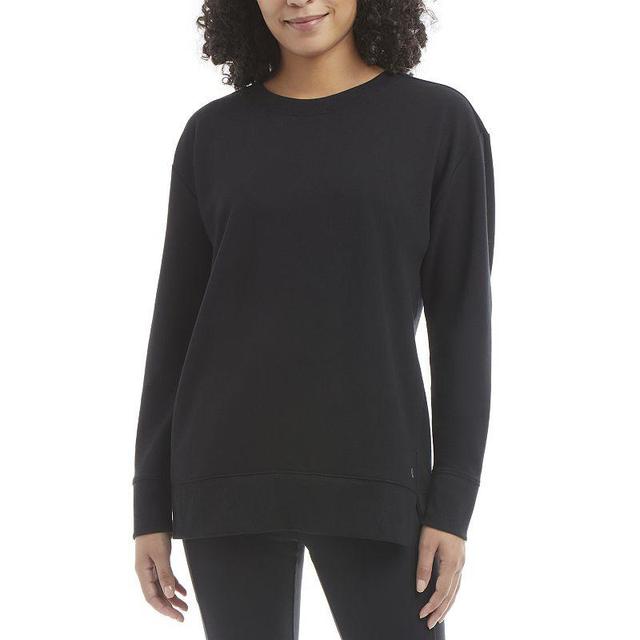 Womens Danskin Split-Hem Fleece Tunic Pullover Product Image