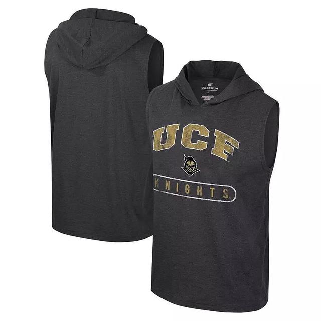 Mens Colosseum Charcoal UCF Knights Varsity Sleeveless Hoodie Tank Top Product Image