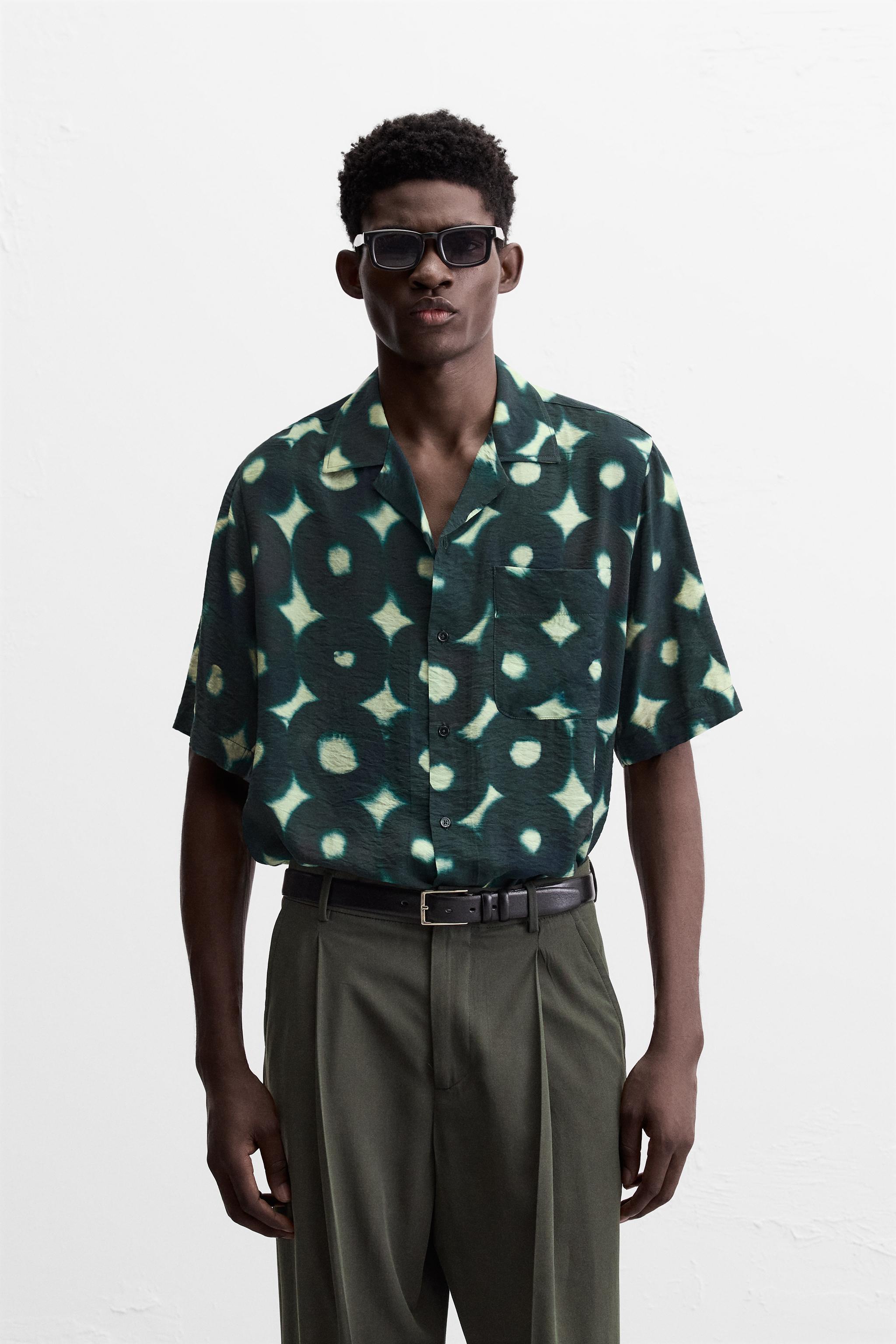 PRINTED VISCOSE BLEND SHIRT Product Image