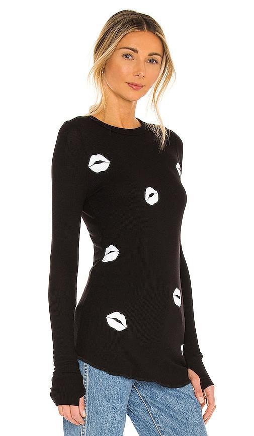 Lauren Moshi McKinley All Over Lips Top Size L, S, XS. Product Image