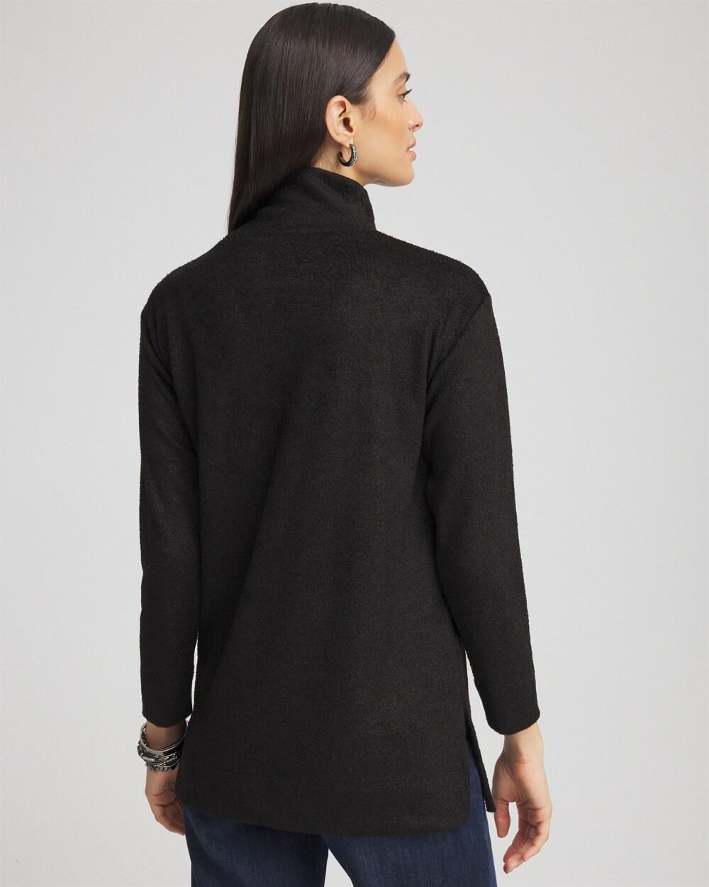 Cozy Mock Neck Jacquard Tunic Product Image