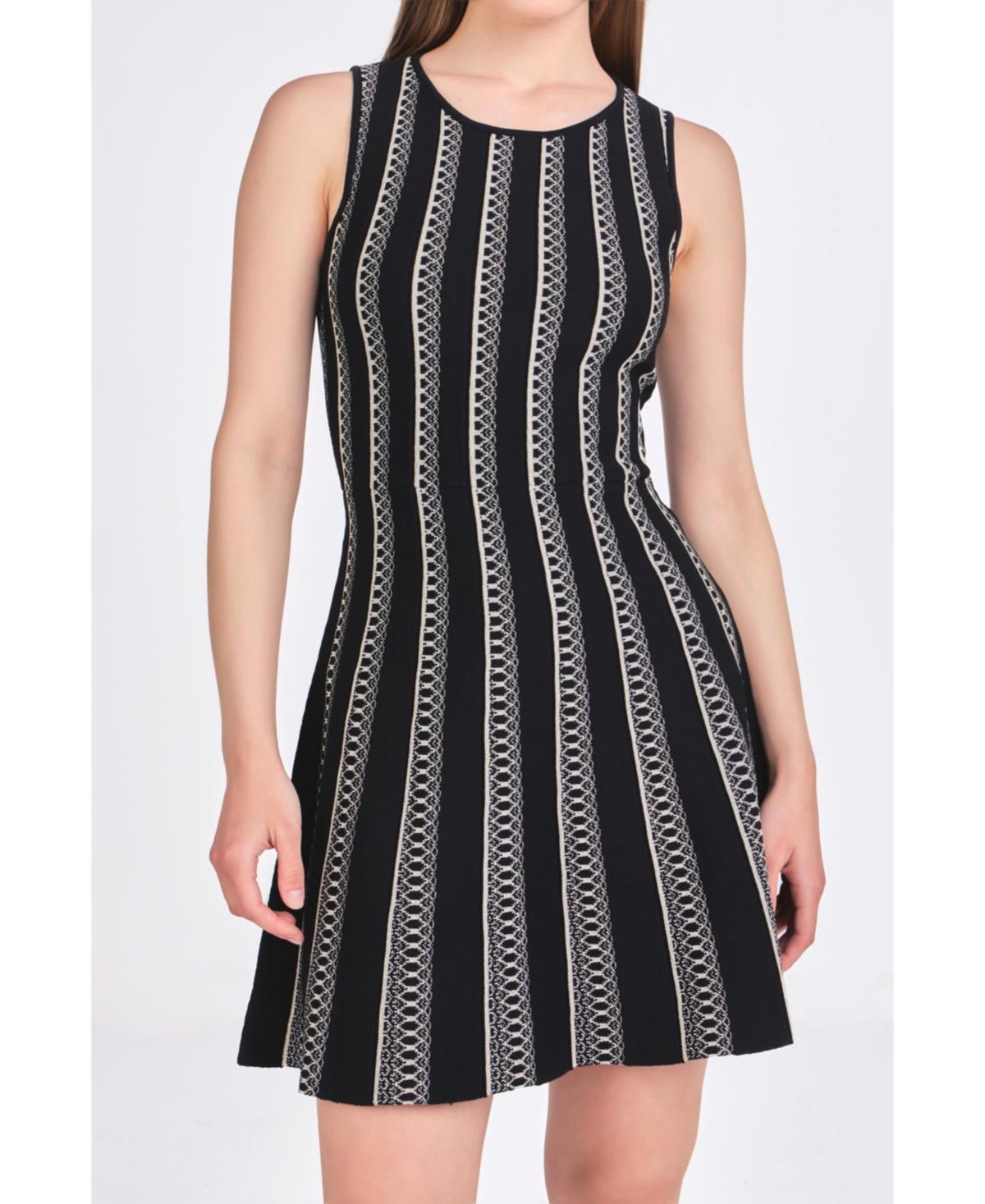 Womens Lurex Knit Mini Dress Product Image