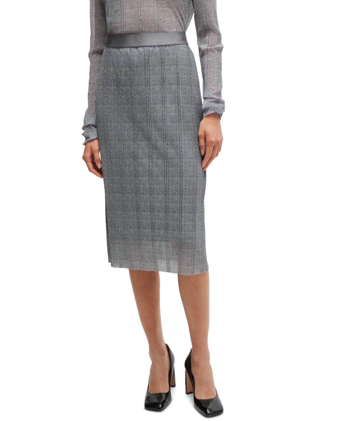 Boss by Hugo Boss Womens Print Slim-Fit Skirt Product Image