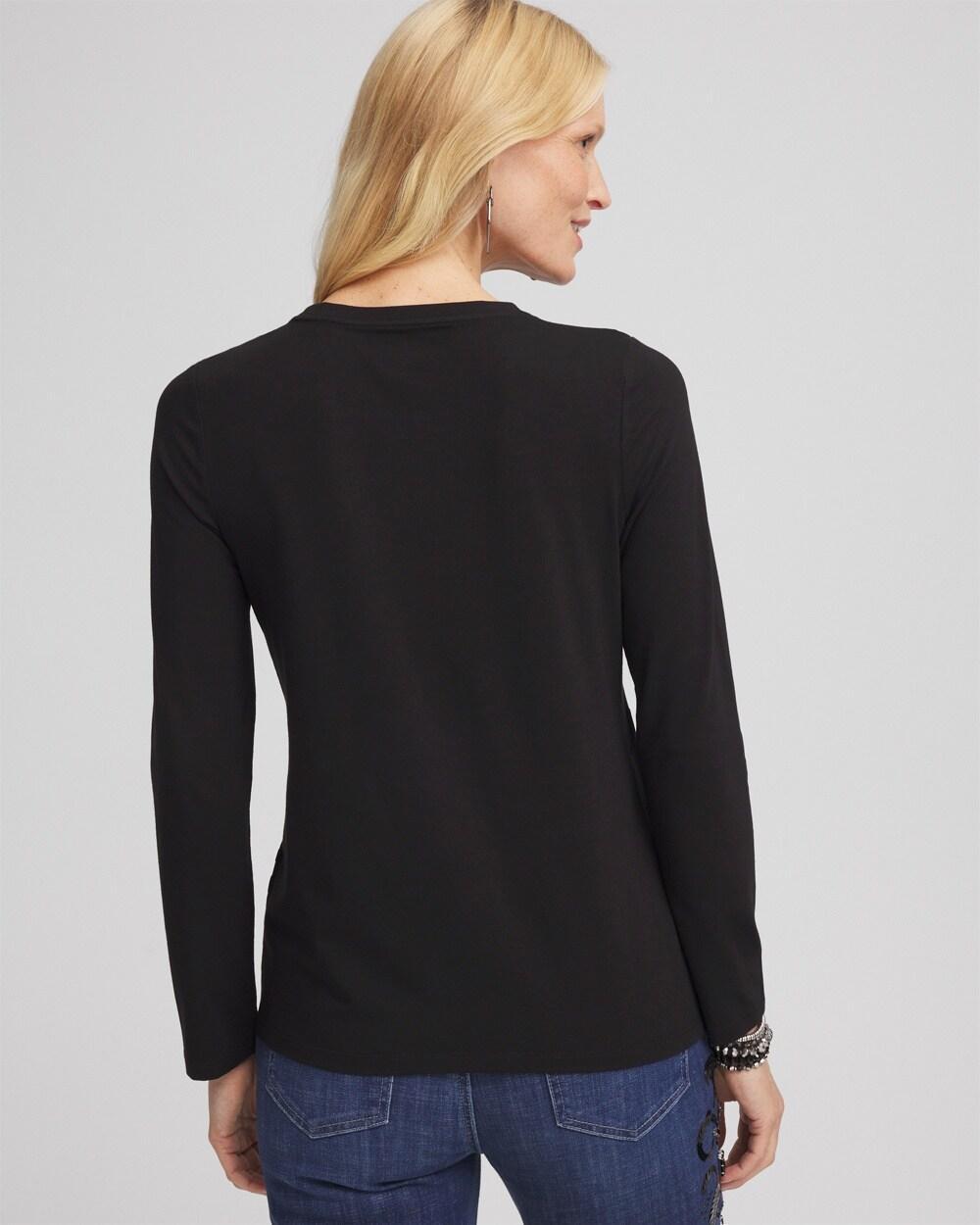 Touch of Cool™ Flocked Long Sleeve Layering Tee Product Image