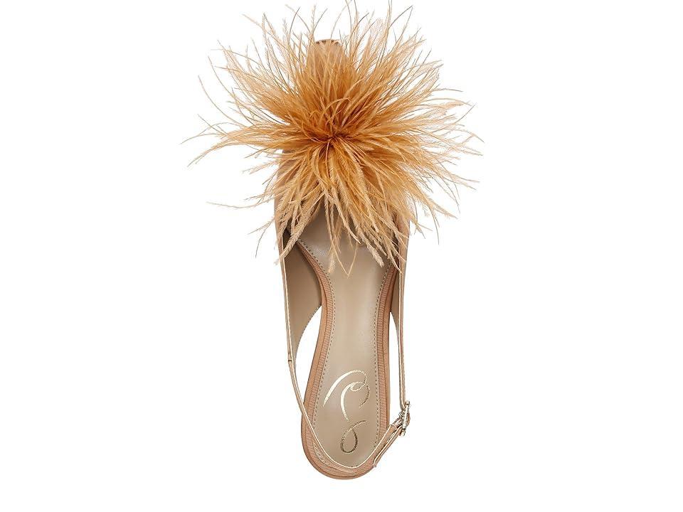 Sam Edelman Womens Bianka Feather Slingback Kitten-Heel Pumps Product Image