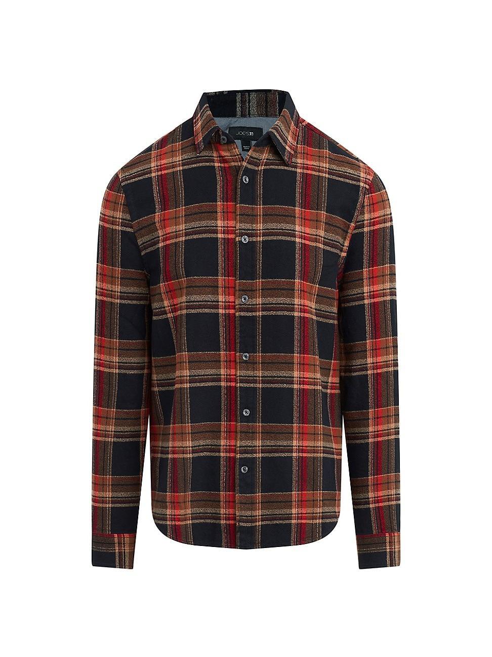 Joes Harris Plaid Cotton Boucl Flannel Button-Up Shirt Product Image