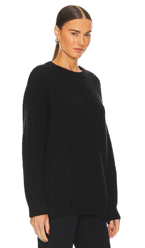 ANINE BING Sydney Crew Sweater in Black. Size M, S. Product Image