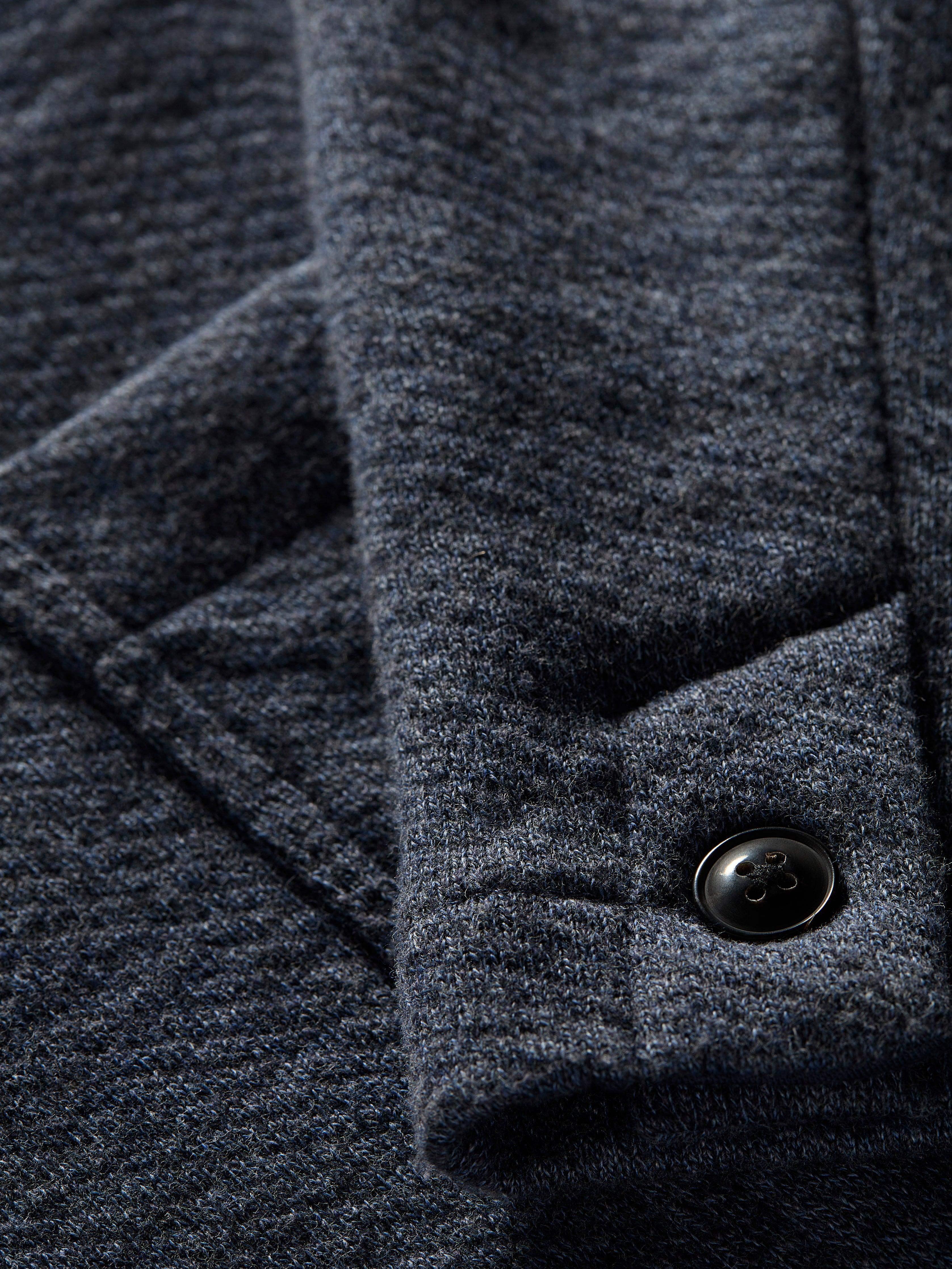 Inlet Knit Blazer (Short) - Deep Navy Melange Male Product Image