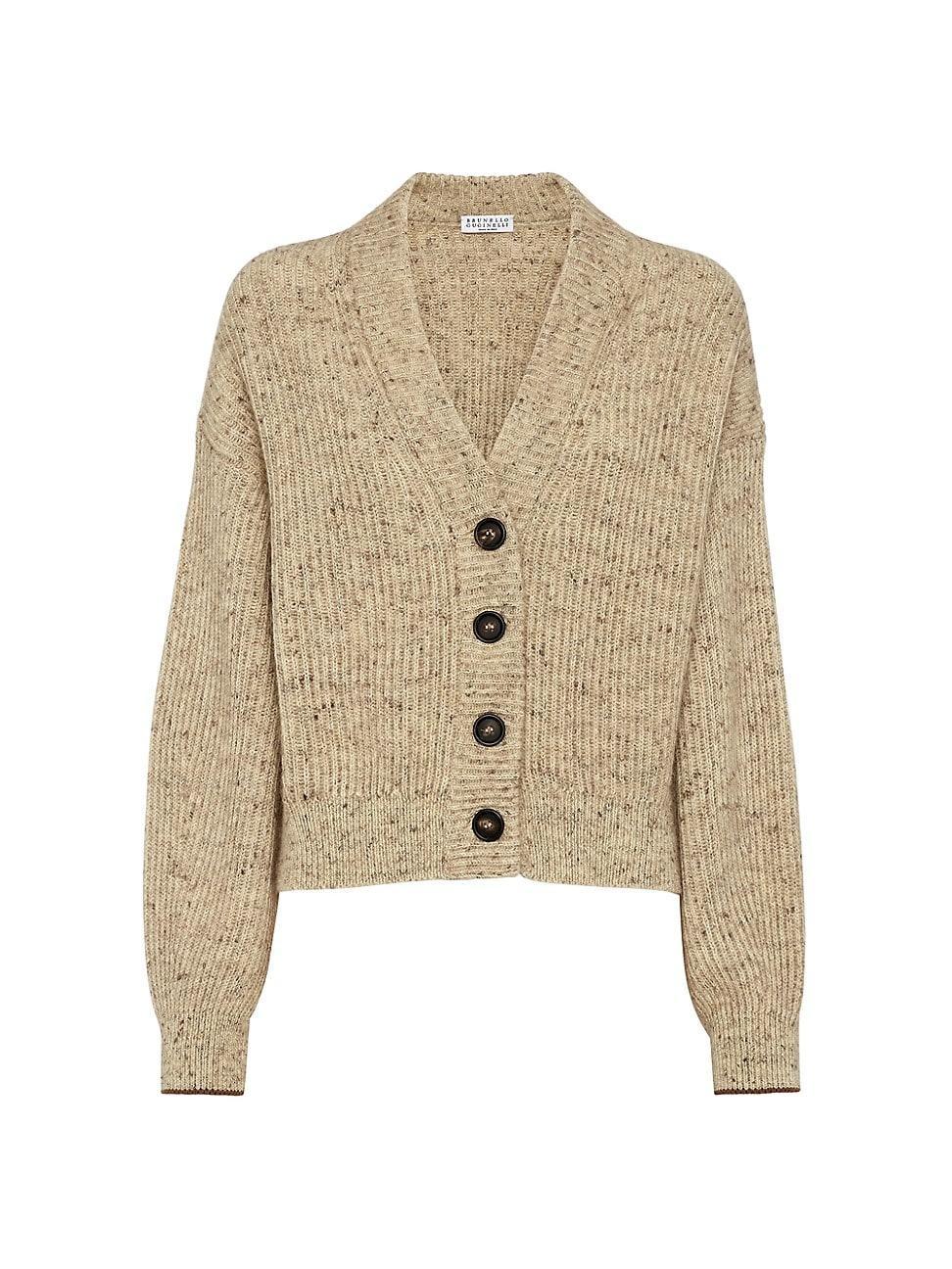 Womens Wool, Mohair and Linen Cardigan Product Image