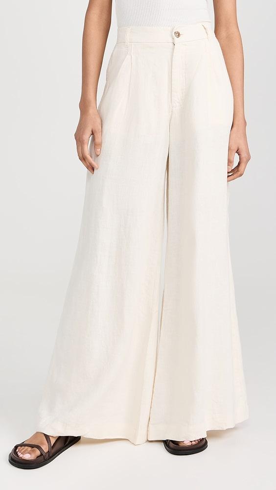 DL1961 Lucila Pleated Ultra Wide Leg Pants: Ultra High Rise 33' | Shopbop Product Image